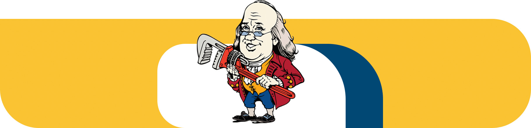 Benjamin Franklin Plumbing Footer Logo