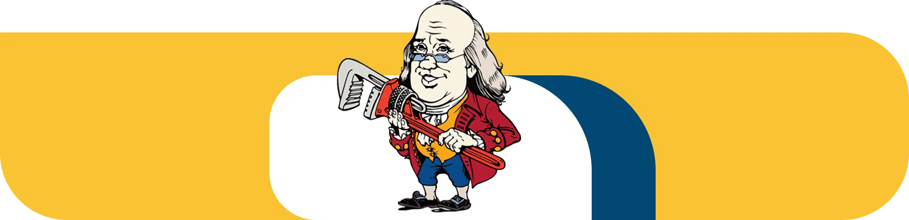 Benjamin Franklin Plumbing Footer Logo