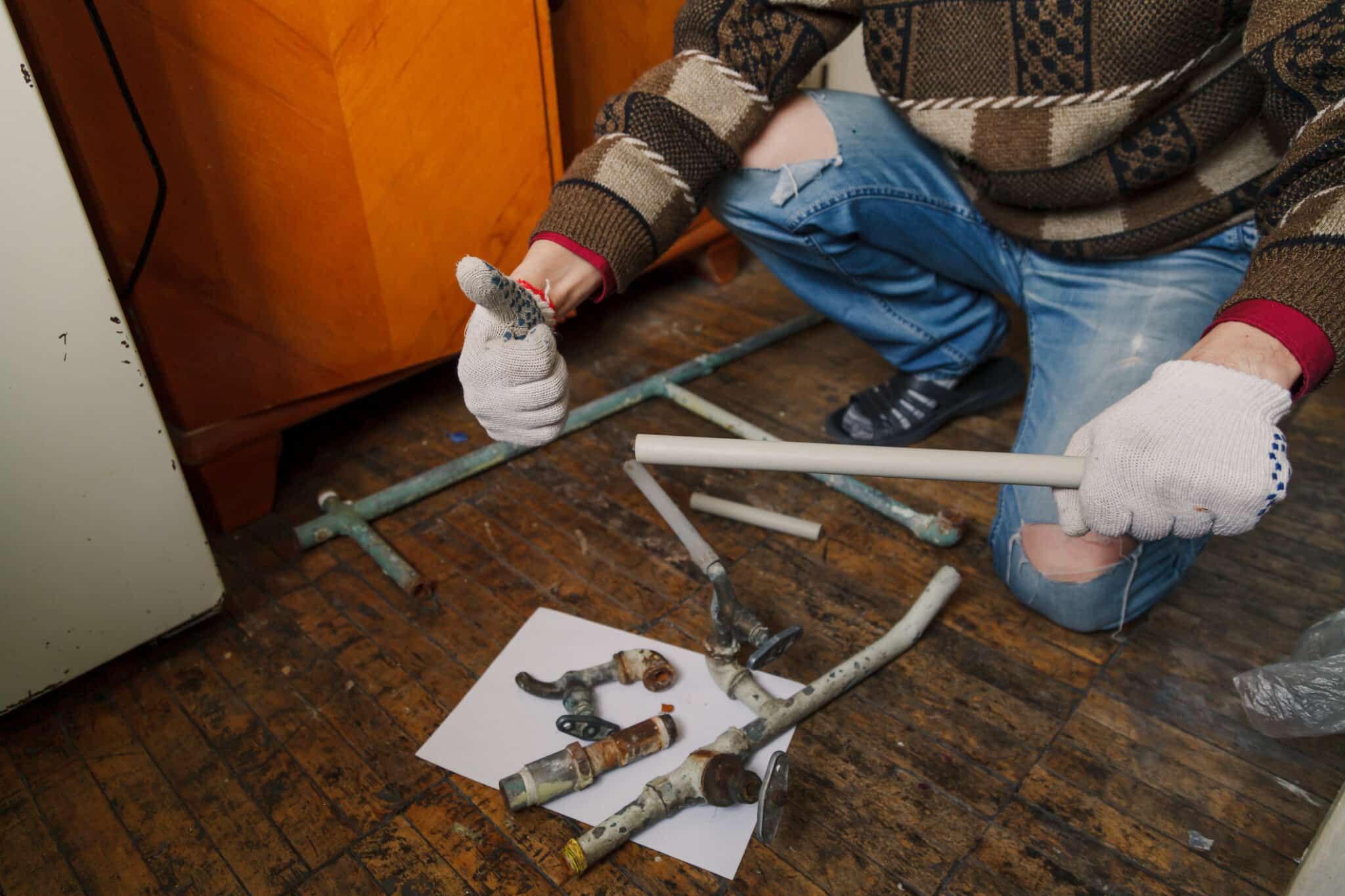 Replace old pipes, Plumbing Upgrade Kit.