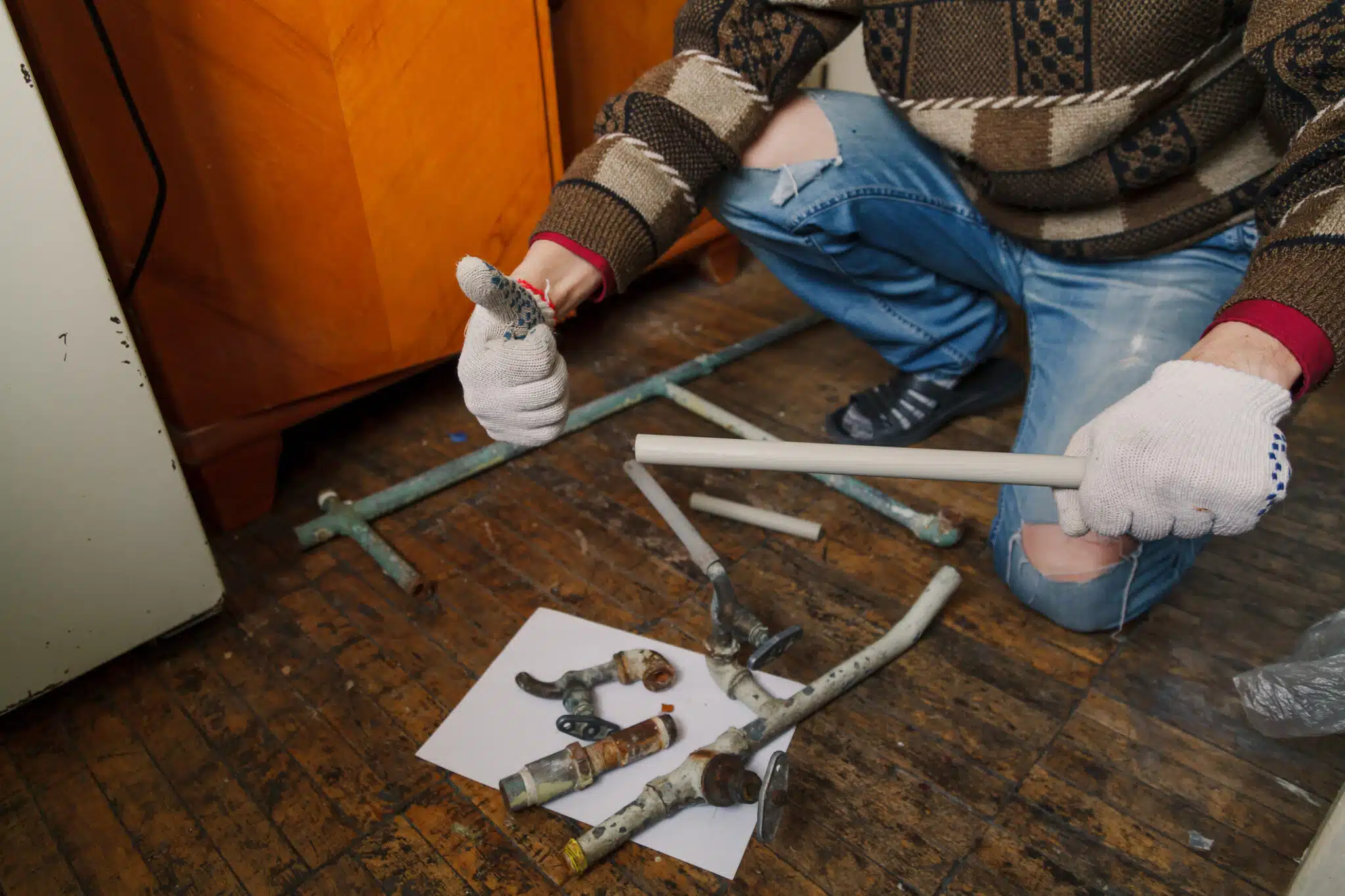 Replace old pipes, Plumbing Upgrade Kit.